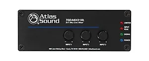 Atlasied TSD-MIX31RL - 3X1 Microphone/Line Mixer for Audio Applications