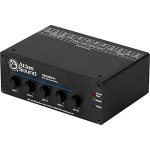 Atlasied TSD-MIX41 - 4 Channel Microphone/Line Audio Mixer with EQ