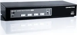 Connectpro UD-14-PLUS - 4-Port DVI KVM Switch with DDC Support