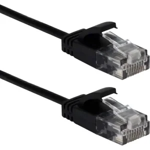 Qvs CC715S-10BK - 10FT Slim CAT6 Gigabit Ethernet Patch Cable - Black