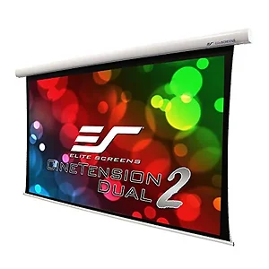 Elite Screens TE180HR2-DUAL - 180-inch Electric Rear Wall Projection Screen - 16:9