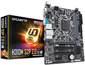 Gigabyte H310M S2P 2.0 - MB H310M S2P 2.0 Ci7 i5 i3 S1151 H310 DDR4 32GB PCIE Micro ATX Retail