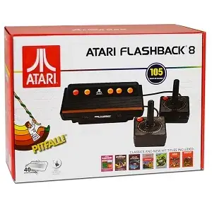 Atari AR3220 - Flashback 8 Classic Game Console w/Wired Joysticks &105 Built-in Games - B