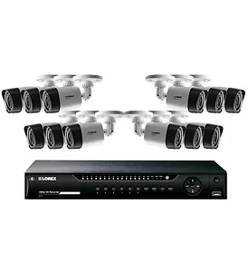 Lorex LO-LHV16212 - LHV16212 1080p 16-Channel 2TB DVR Home Security Systemw/HDMI, LAN, FLIR Cloud & 12 1080p Bullet Cameras