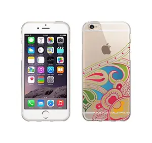 Centon IP6V1CLR-PAI-04 - OTM Floral Prints Clear Phone Case - Paisley Design