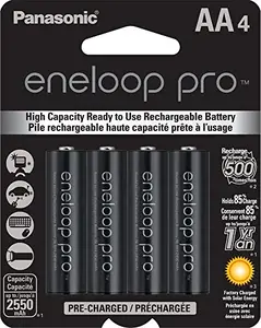 Panasonic BK-3HCCA4BA - (R) BK-3HCCA4BA eneloop(R) Rechargeable XX Batteries (AA; 4 pk)