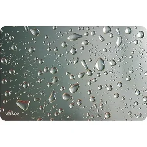 Allsop 29648 - Widescreen Raindrop Mouse Pad - Metallic Design