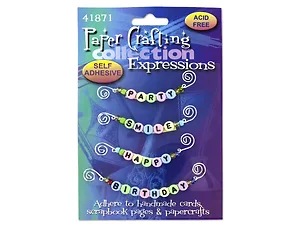 Bulk Buys CN037 - Colorful Bead Message Strips for Crafting