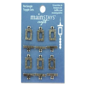 Bulk Buys CN050 - Designer Rectangle Toggle Jewelry Making Sets