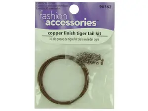 Bulk Buys CN087 - Copper finish tiger tail kit