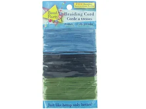 Bulk Buys CN187 - Colorful Braiding Cord Set - 36 Yards Total