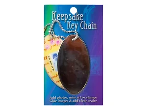 Bulk Buys CN445 - Customizable Oval Photo Keychain