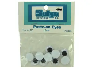 Bulk Buys CN589 - Fun Googly Eyes for Crafts - 12mm, Pack of 10