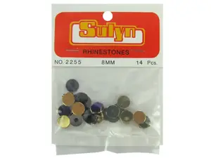 Bulk Buys CN735 - Purple Rhinestone Embellishment Kit - 14 Pieces