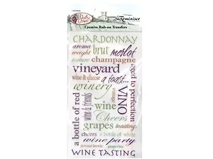 Bulk Buys CN233 - Vineyard Vibes Creative Transfer Stickers