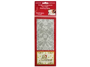 Bulk Buys CH071 - Charming Silver Foil Angel and Ornament Stickers Sheet