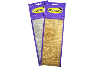 Bulk Buys CH098 - Charming Foil Stickers for Celebrations & Get Well Wishes