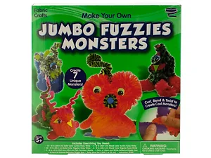 Bulk Buys CH117 - Jumbo Fuzzies Monster Creation Kit for Kids