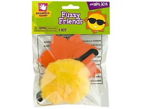 Bulk Buys CH156 - Sunny Foam Craft Kit with Fuzzy Friends