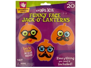 Bulk Buys CH158 - Halloween Foam Jack-O'-Lantern Craft Kit for Kids