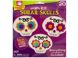 Bulk Buys CH159 - Colorful Sugar Skulls Foam Craft Kit for Creative Fun