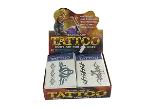 Bulk Buys JJ416 - Tribal Style Temporary Tattoos for Kids – Fun Designs