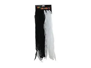Bulk Buys JJ822 - Stylish Black and White Wide Lace Shoelaces