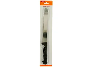 Bulk Buys HZ050 - Deluxe Serrated Bread Knife with Plastic Handle
