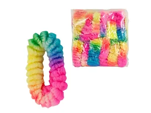 Bulk Buys HW924 - Colorful Soft Elastic Hair Band Set - 12 Pieces