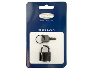 Bulk Buys HW926 - Compact Dark Silver Travel Luggage Lock with Keys