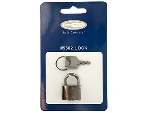 Bulk Buys HW927 - Compact Silver Luggage Lock with Two Keys