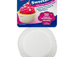 Bulk Buys HW962 - SweetBake Premium White Baking Cups - 75 Count