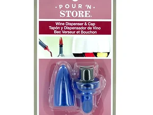 Bulk Buys HW966 - Wine Dispenser & Sealing Cap Set - Various Colors