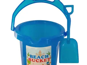 Bulk Buys HX127 - Glitter Beach Bucket with Shovel