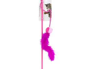 Bulk Buys HX183 - Feather Wand Cat Toy