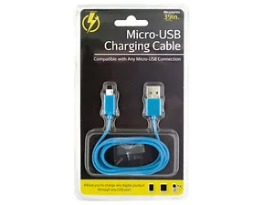 Bulk Buys HX306 - Durable Universal Micro-USB Charging Cable - 39 inches