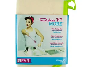 Bulk Buys HX442 - Dishes 'N More Absorbent Dish Drying Mat - Assorted Colors