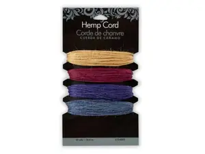 Bulk Buys JE217 - 40 Yards Hemp Cord - Bright