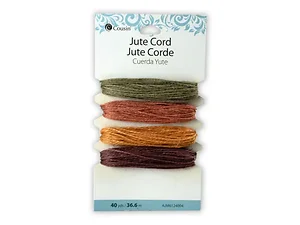 Bulk Buys JE218 - 40 Yards Jute Cord - Earth Tones