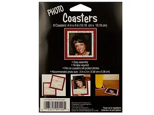 Bulk Buys PA759 - Celebratory Congratulations Photo Coasters - Set of 8