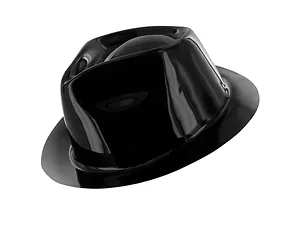 Bulk Buys PA787 - Classic Black Fedora Hat with Elegant Satin Band
