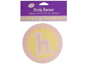 Bulk Buys PA846 - Happy Easter Circle Banner