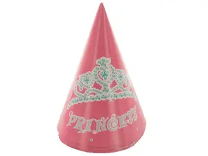 Bulk Buys PA864 - Princess Birthday Party Hat Set - 6 Count