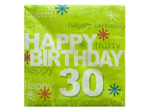 Bulk Buys PA869 - 30th Birthday Celebration Napkins - 16 Count