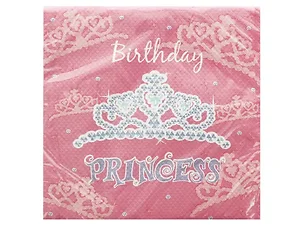 Bulk Buys PA900 - Princess Birthday Party Napkins - 16 Count Set
