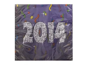 Bulk Buys PA902 - Festive Bling Napkins Set for New Year's Celebration