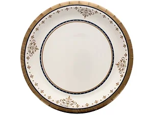 Bulk Buys PA912 - Elegant Disposable Gold Party Plates - 8 Count