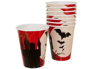 Bulk Buys PA944 - Spooky Halloween Party Cups - 12 Ounce (8 Count)