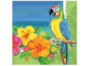 Bulk Buys PB483 - Tropical Paradise Lunch Napkins - 16 Count