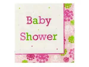 Bulk Buys PB297 - Colorful Ocean Octopus Girl Baby Shower Napkins Set